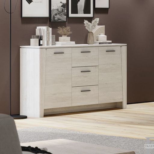 Комод «Мальта», 2 дверцы, 3 ящика